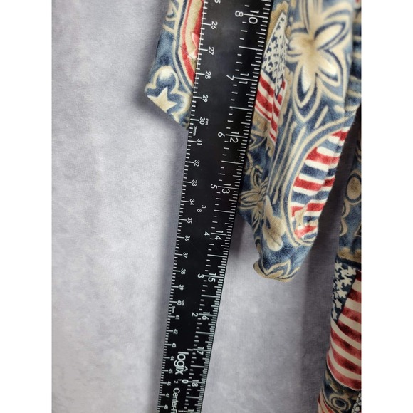 Pierre Cardin 1XLT American Flag Print Short Sleeve Button Up Shirt Men's - Picture 6 of 7